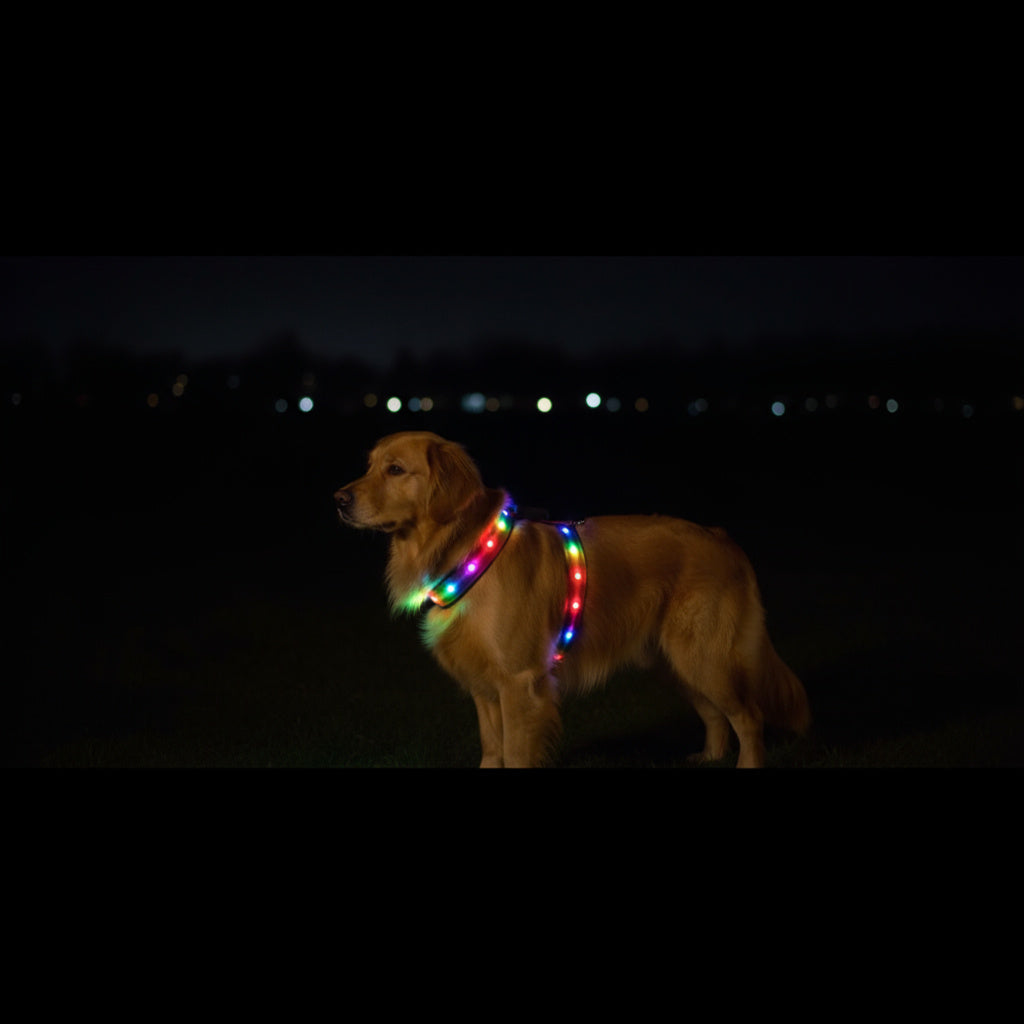 LED dog harness with Leash – Visibility, Comfort & Nighttime Safety