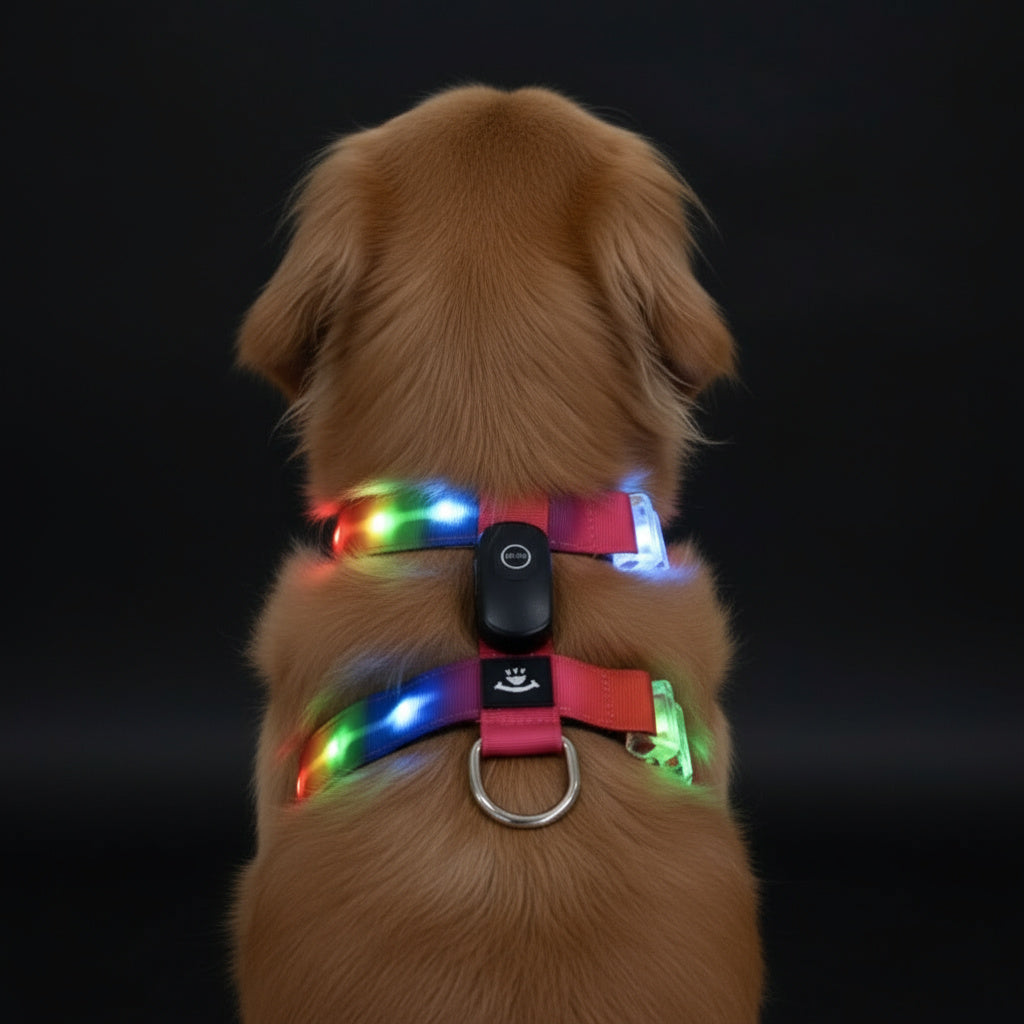 LED dog harness with Leash – Visibility, Comfort & Nighttime Safety