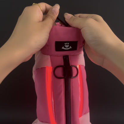 Heated dog visibility coat LED Winter Jacket