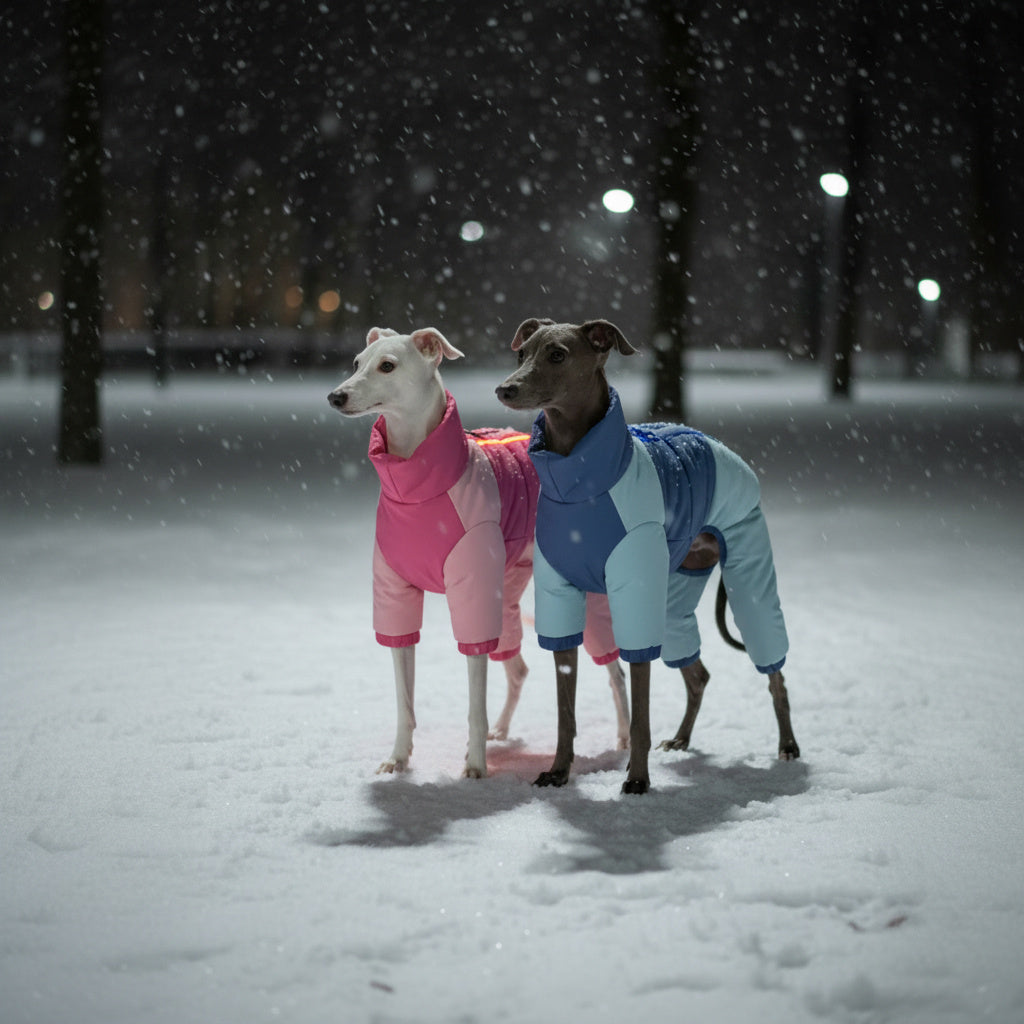 Heated dog visibility coat LED Winter Jacket